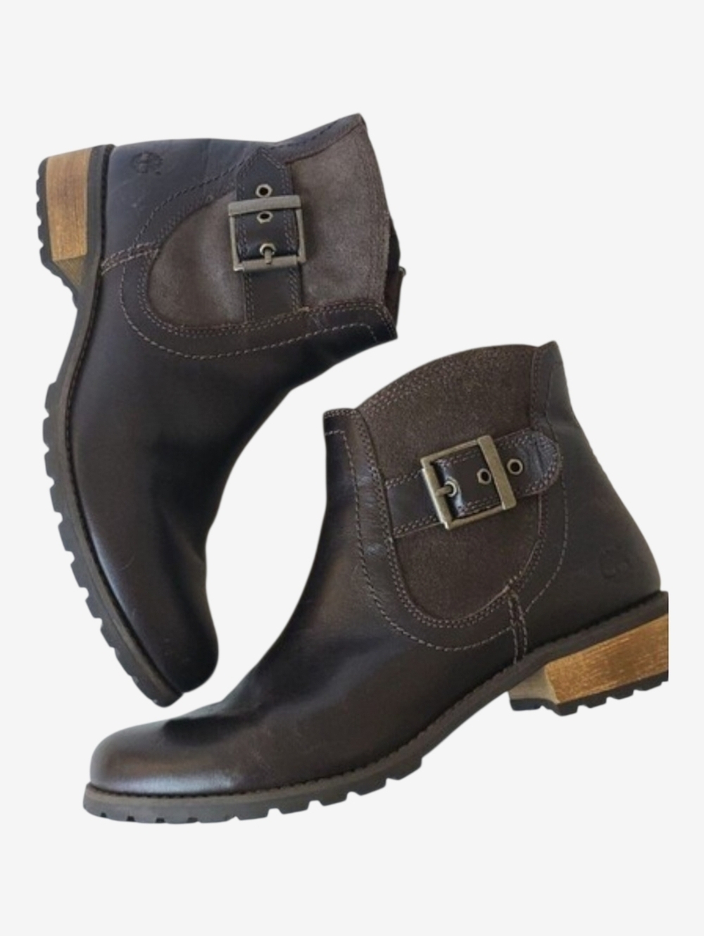 Timberland Earthkeepers Bethel Boots Brown Womens Size 8 Leather Chelsea 8329A